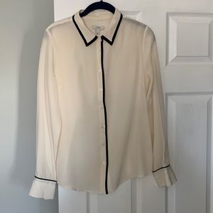 J.Crew Silk Button Down
